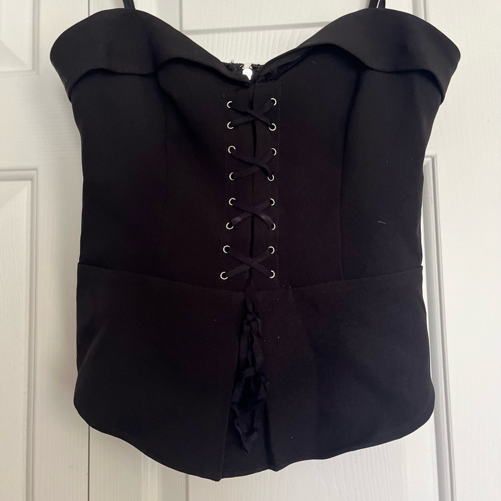 Corset black top